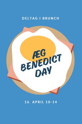 Æg Benedict Day blue whimsical-color-block