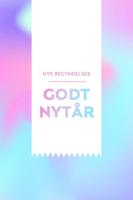 Nyt år, nye begyndelser blue modern-bold