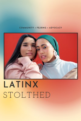 Fejring af Latinx-samfundet red modern-bold