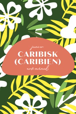 Ære caribisk amerikansk arv green organic-simple