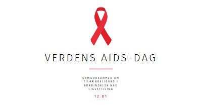 Oplysning om aids white modern-simple