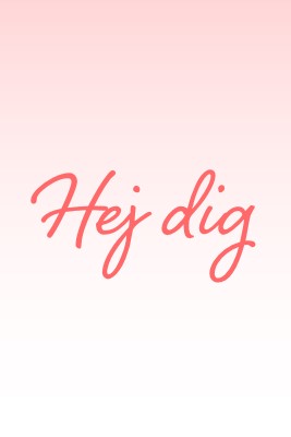 Sig hej pink modern-simple