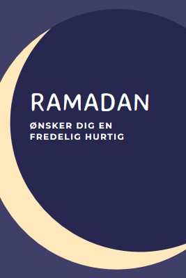 En fredelig ramadan til dig og din purple modern-color-block