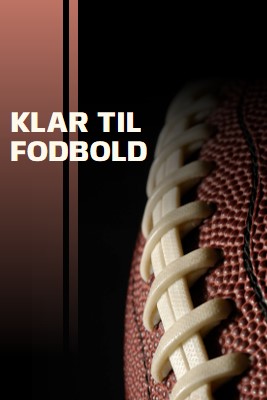 Klar til fodbold brown modern-simple