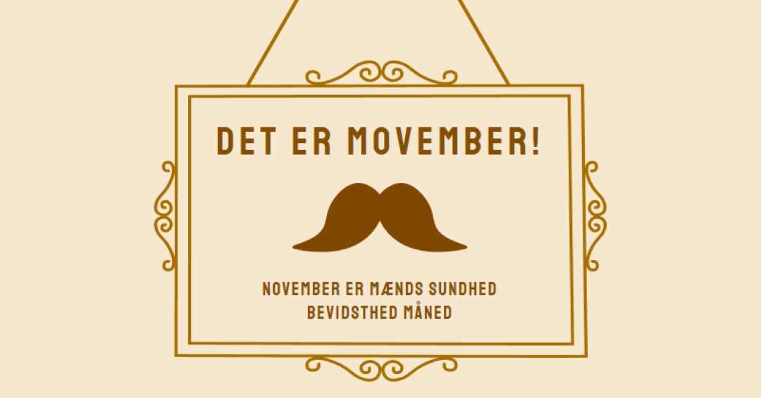 Overskæg til november brown vintage-retro