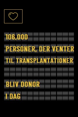 Bliv organdonor i dag black modern-bold