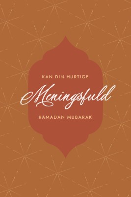 Meningsfuld ramadan orange modern-simple