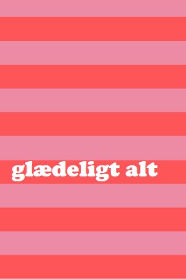 Alt er glædeligt pink modern-bold