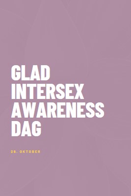 Happy Intersex Awareness Day purple modern-bold