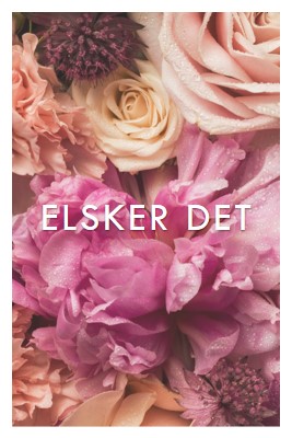 Blomsterfølelser pink modern-simple