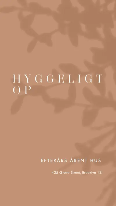 Hyggeligt op brown modern-simple