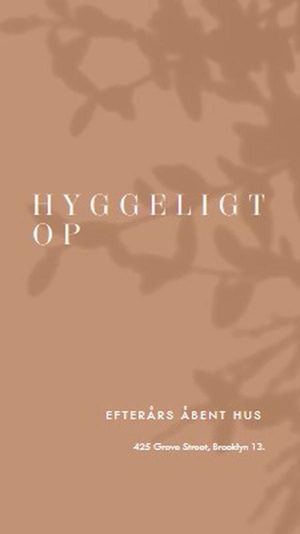 Hyggeligt op brown modern-simple