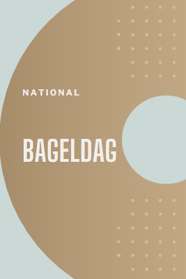 National bageldag brown modern-simple