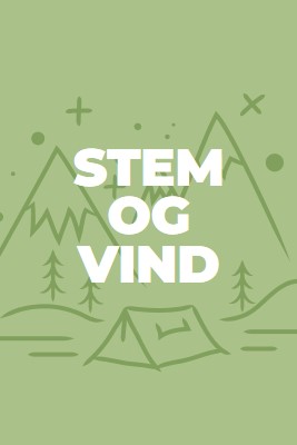 Stem og vind green whimsical-line