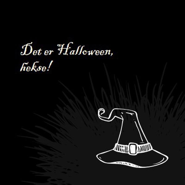 Det er Halloween black whimsical-line