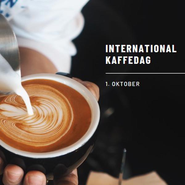 International kaffedag brown modern-simple