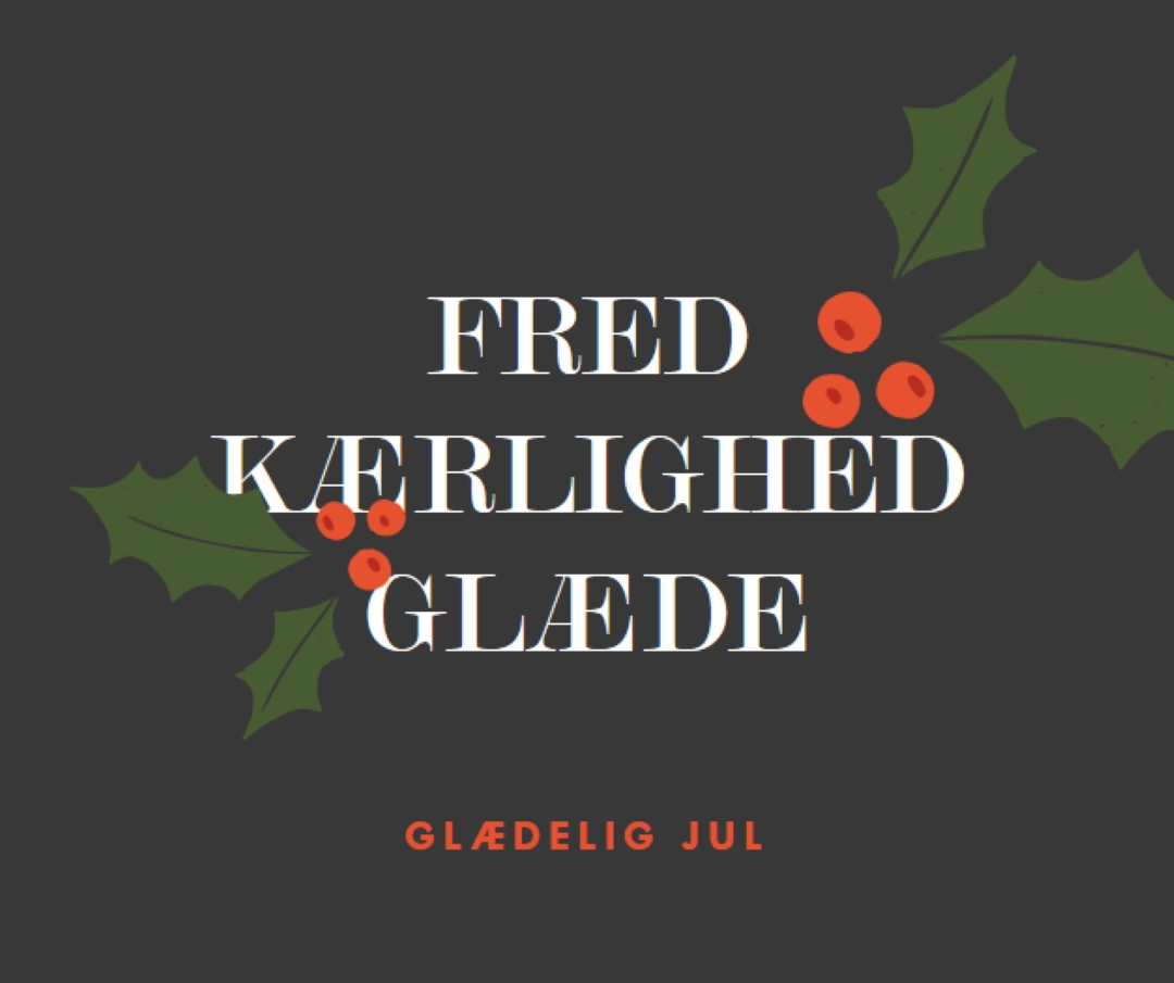 Fred, kærlighed, glæde gray modern-simple