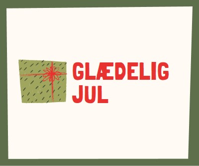 Glædelig julegave white whimsical-color-block