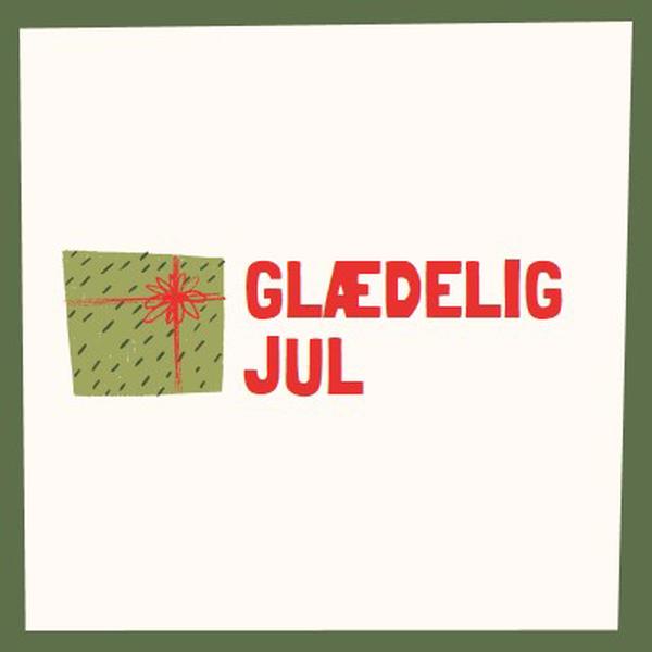 Glædelig julegave white whimsical-color-block