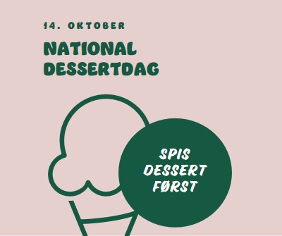 National dessertdag pink vintage-retro