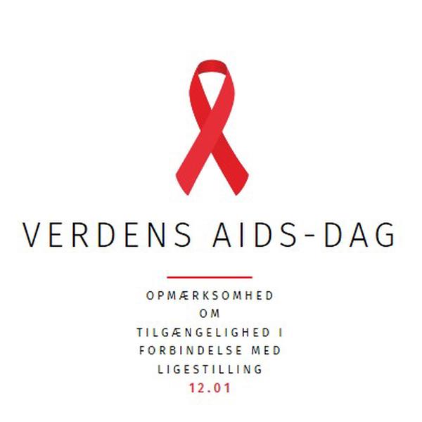 Oplysning om aids white modern-simple