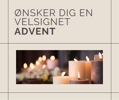 Ønsker dig en velsignet advent brown modern-geometric-&-linear