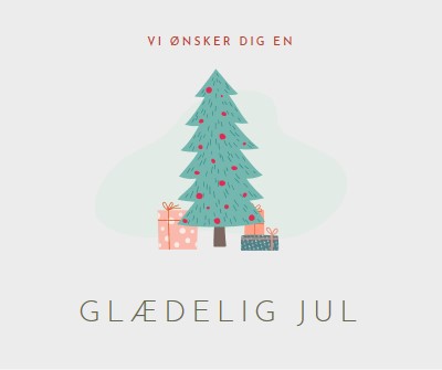 Ønsker dig en glædelig jul pink whimsical-color-block