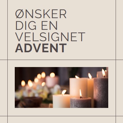 Ønsker dig en velsignet advent brown modern-geometric-&-linear