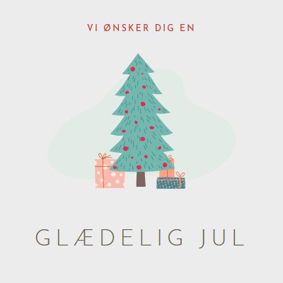 Ønsker dig en glædelig jul pink whimsical-color-block