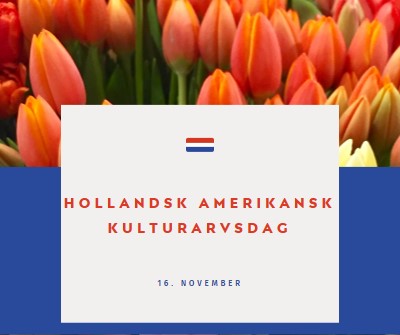 Fejring af hollandske rødder orange modern-simple