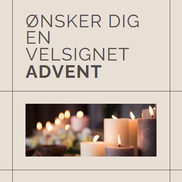 Ønsker dig en velsignet advent brown modern-geometric-&-linear