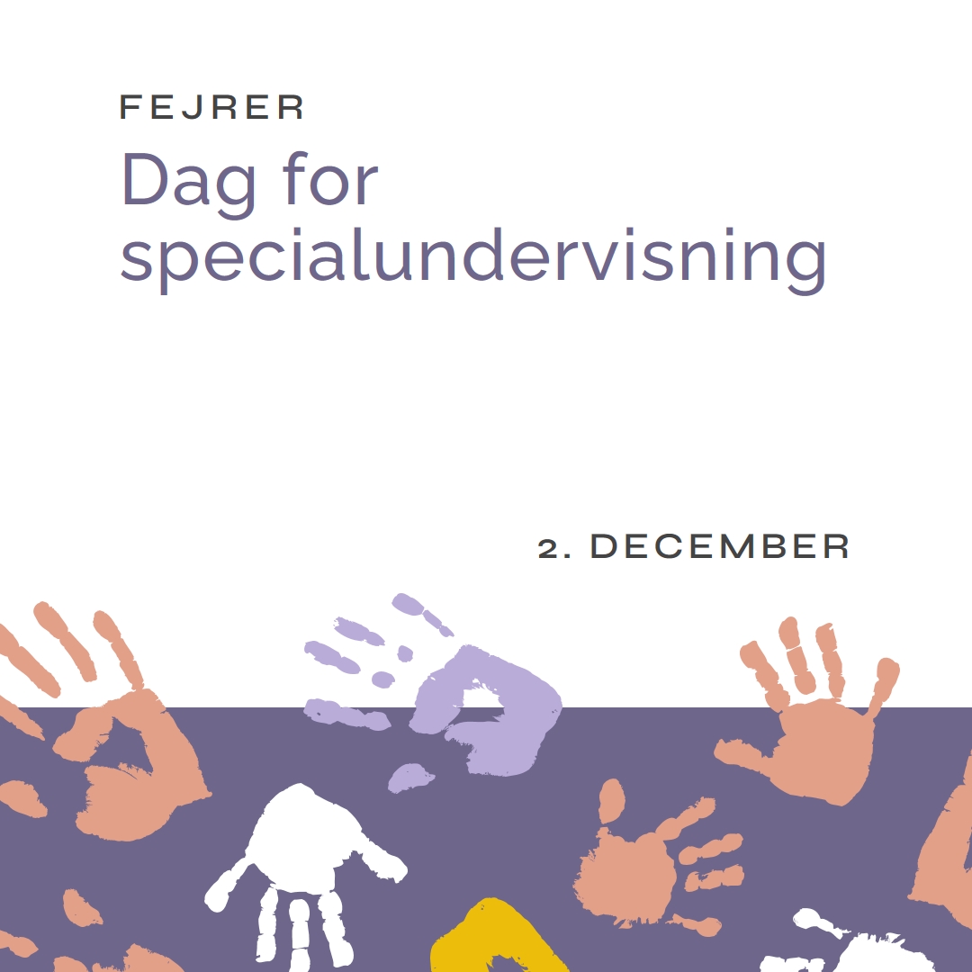 Fejring af specialundervisningsdag purple whimsical-color-block