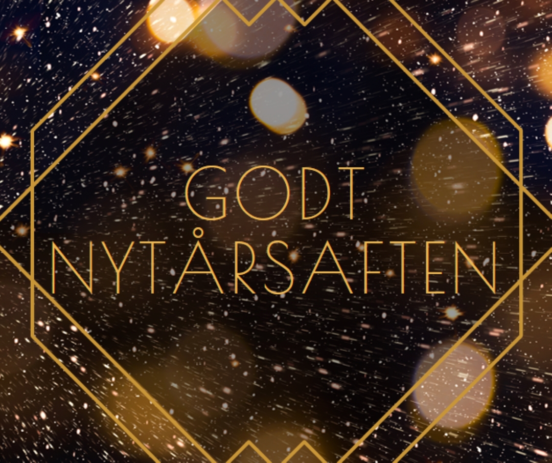 Godt nytårsaften black modern-geometric-&-linear