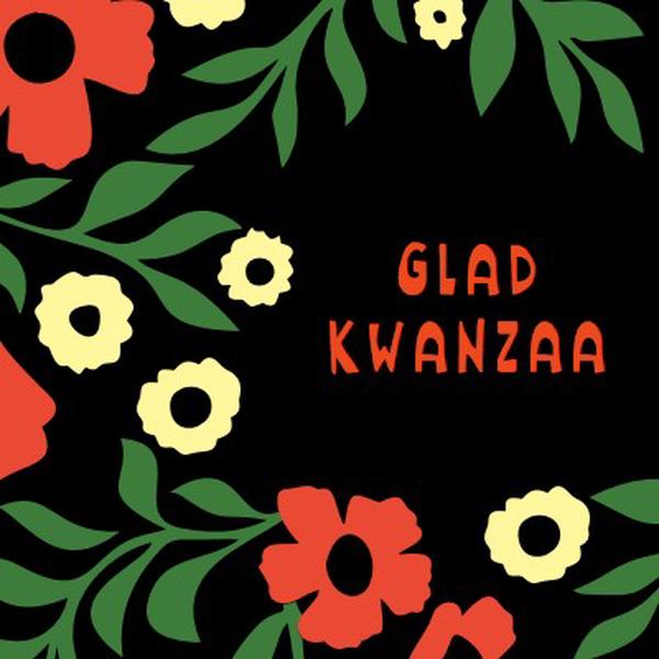 Lad os fejre Kwanzaa green whimsical-color-block