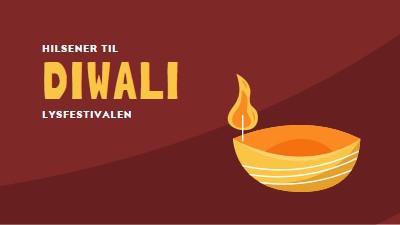 Hilsener til Diwali red whimsical-color-block