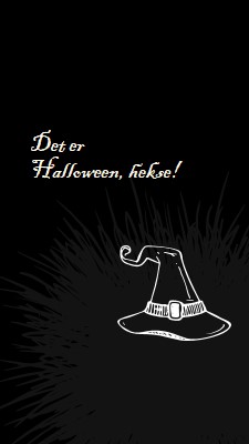 Det er Halloween black whimsical-line