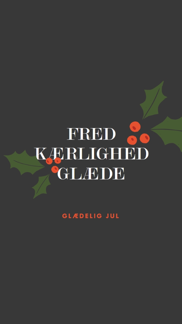 Fred, kærlighed, glæde gray modern-simple