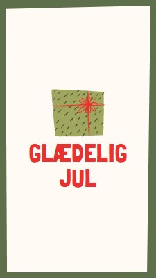 Glædelig julegave white whimsical-color-block