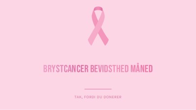 Breast Cancer Awareness-måned pink modern-simple