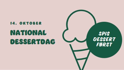 National dessertdag pink vintage-retro