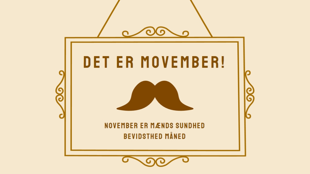 Overskæg til november brown vintage-retro