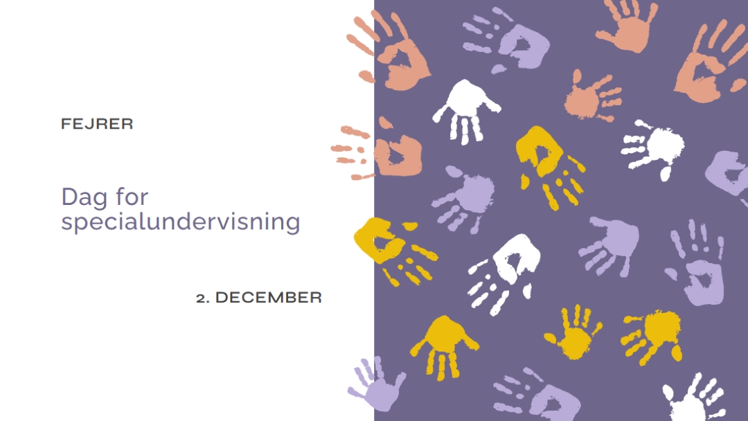 Fejring af specialundervisningsdag purple whimsical-color-block
