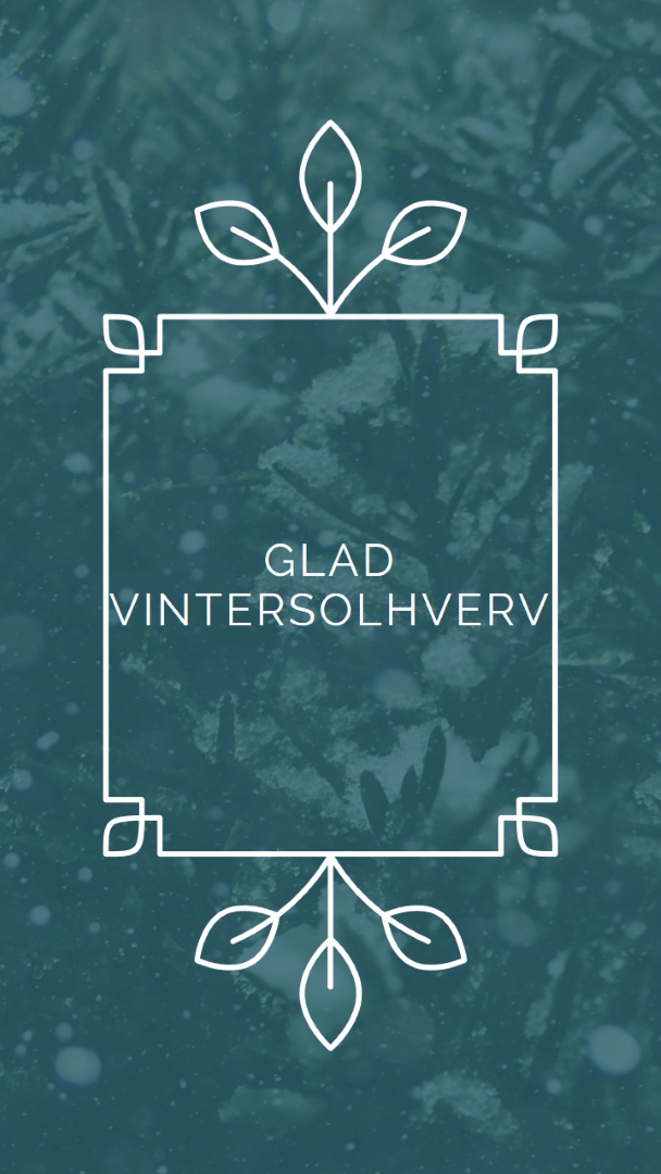 Vintersolhverv green modern-simple
