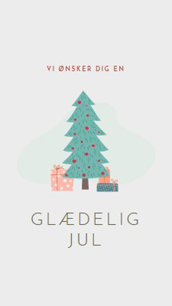 Ønsker dig en glædelig jul pink whimsical-color-block