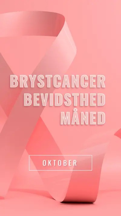 Opmærksomhed om brystcancer pink modern-bold
