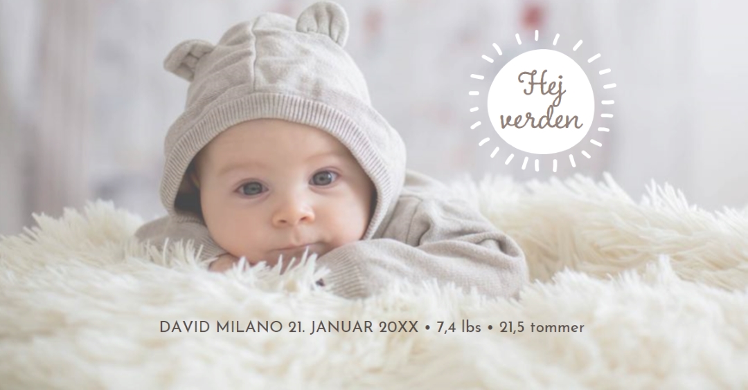 Hej verden gray modern-simple