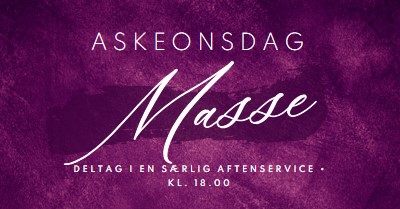 Aske onsdag masse purple modern-simple