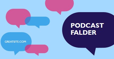 Podcast falder nu blue modern-color-block