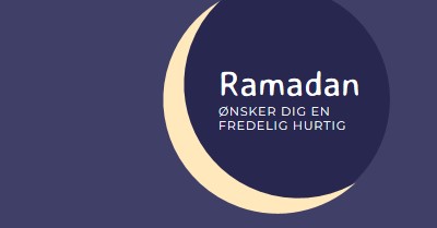 En fredelig ramadan til dig og din purple modern-color-block