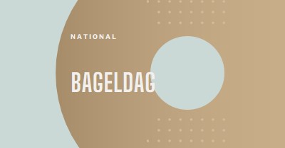 National bageldag brown modern-simple